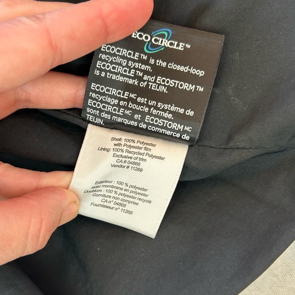 MEC Eco Storm Shell Rain Jacket Windbreaker - Picture 11 of 15